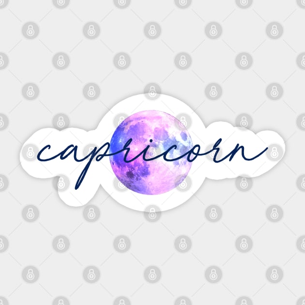 Capricorn Moon Quote Sticker by aterkaderk